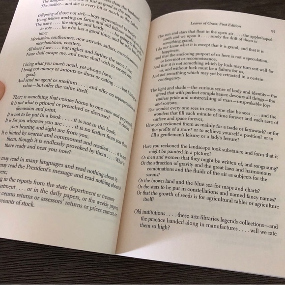 Leaves of Grass (first and “Death-bed” editions) by: Walt Whitman paperback book - Picture 4 of 6